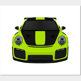 GT2RS Lime green2 Posters and Art